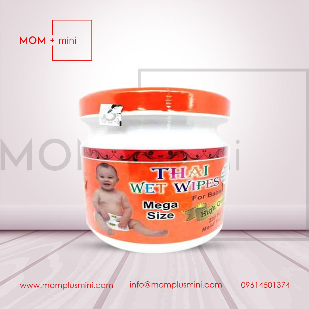 Buy Thai Wet Wipes Orange Jar 230 Pcs