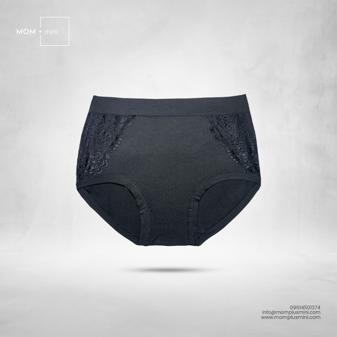 Lace Softie Maternity Panty BLACK