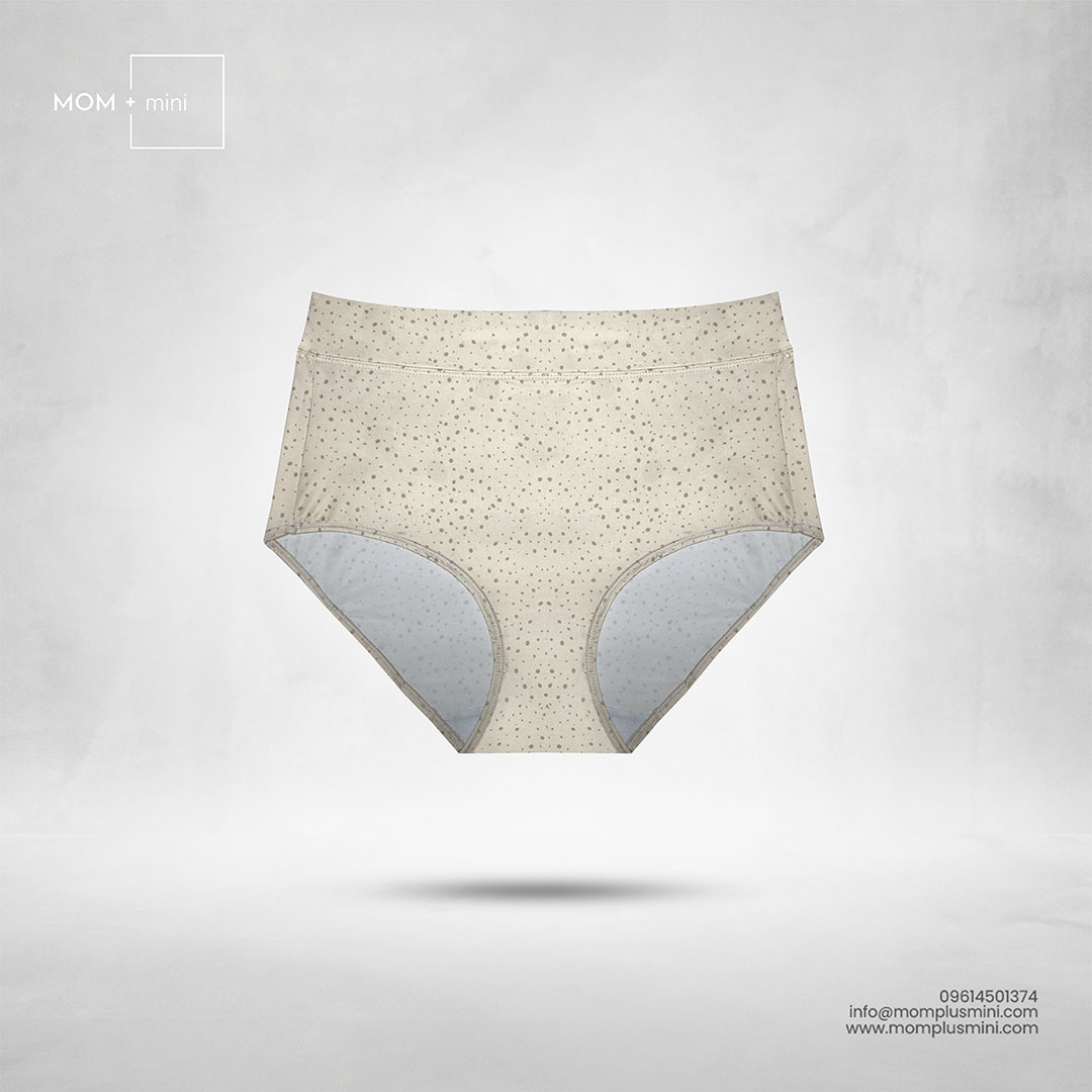 Silky Comfort Maternity Panty Dotted Beige