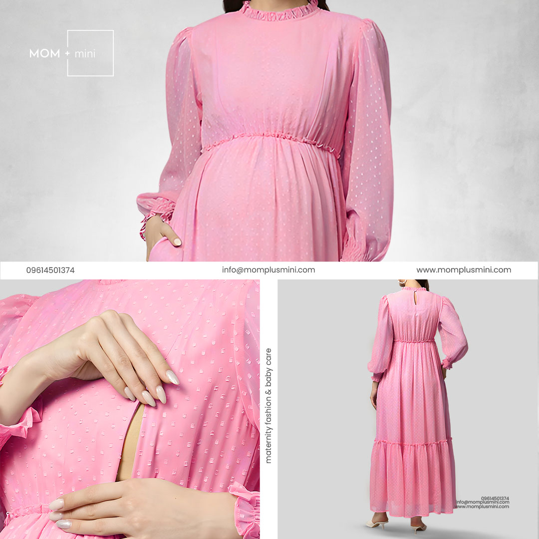 Blush Pink Maternity Gown