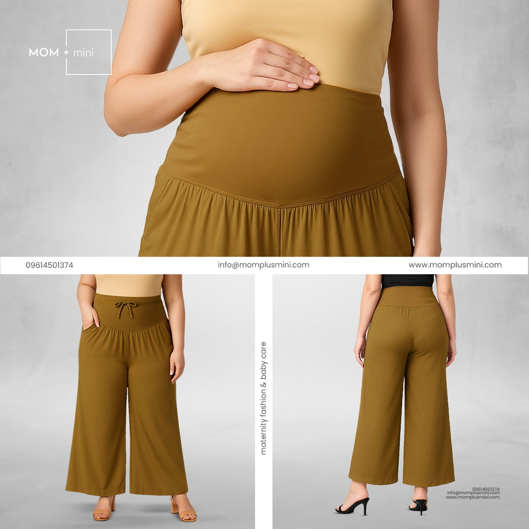 Feather Fit Palazzo Honey Clay