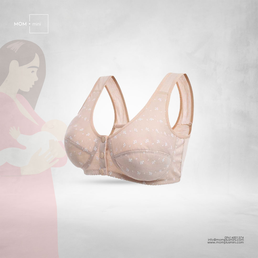 Breast-Feeding Without Underwire Cotton for Pregnant Women Front