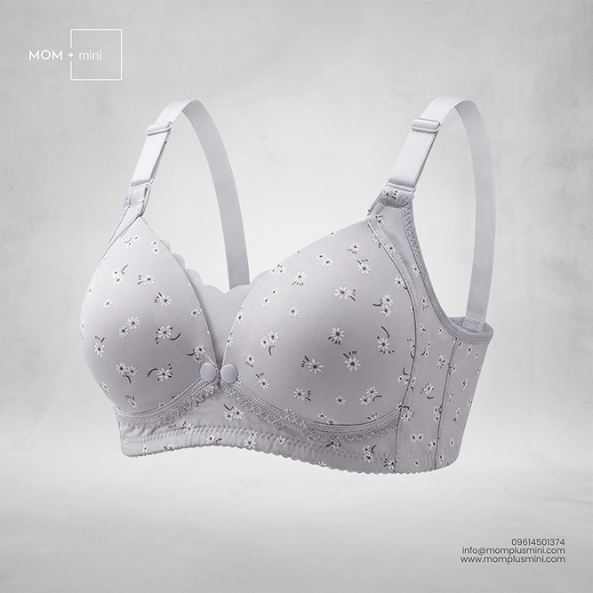 CloudFit Padded Nursing Bra | Gray