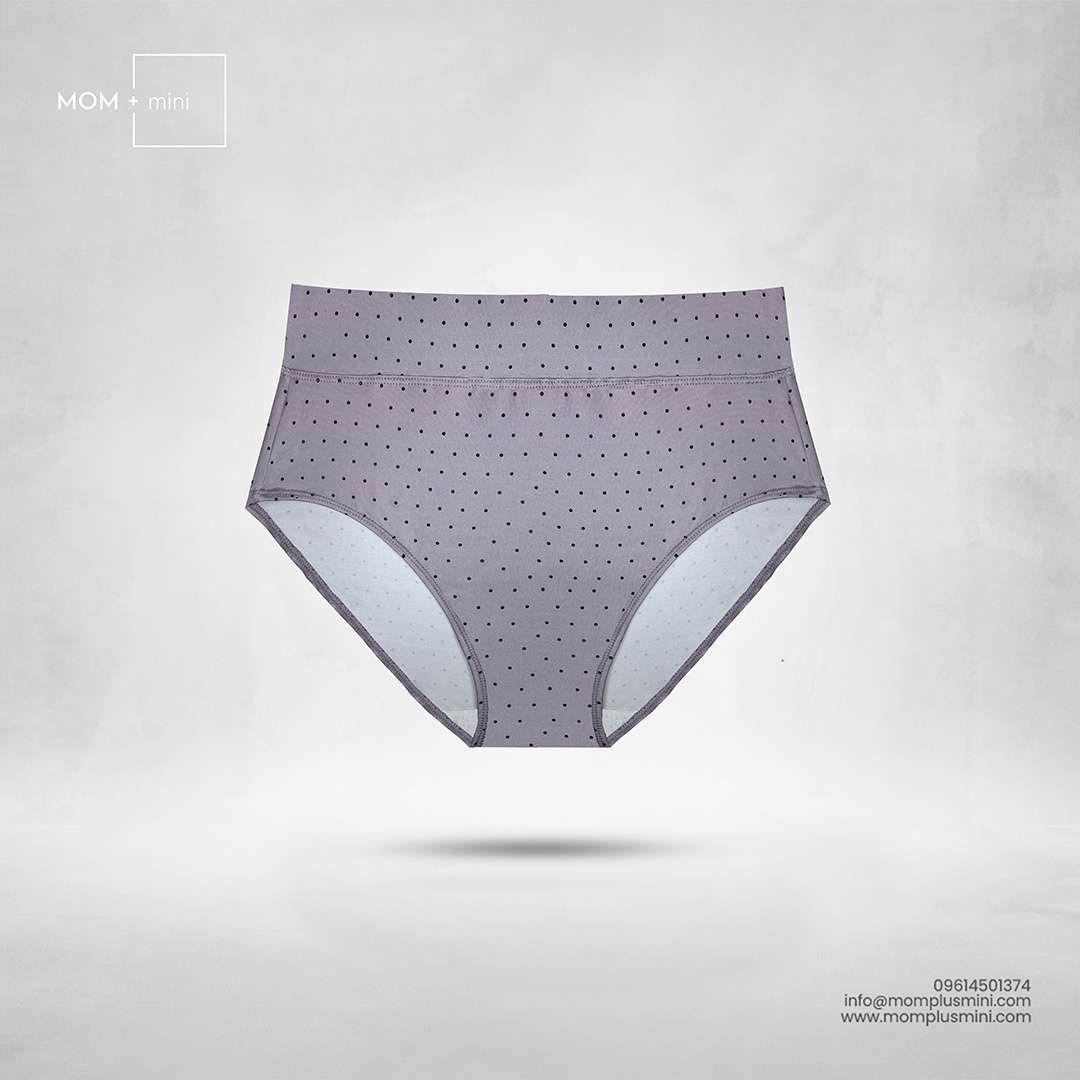 Silky Comfort Maternity Panty Dotted Lavender