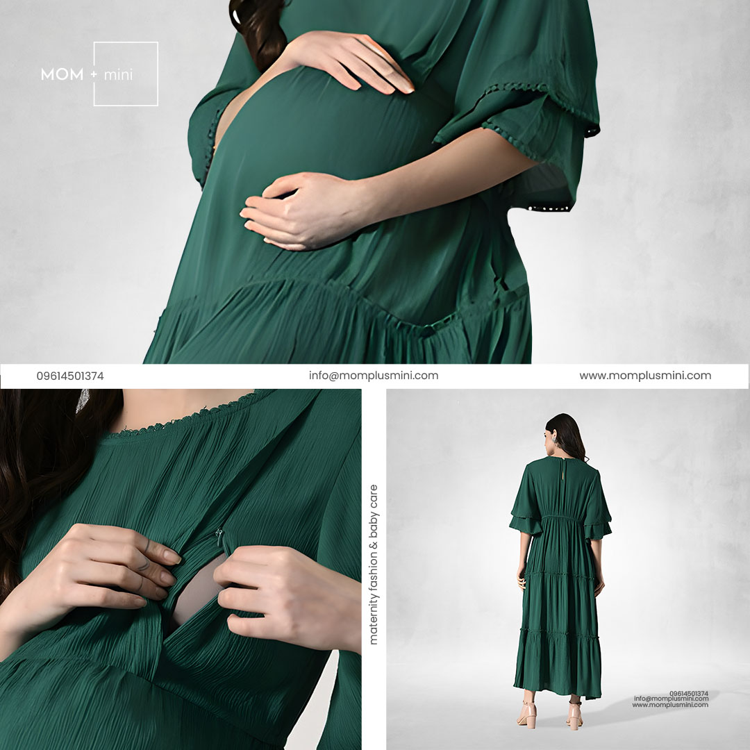 Pine Elegance Maternity Dress