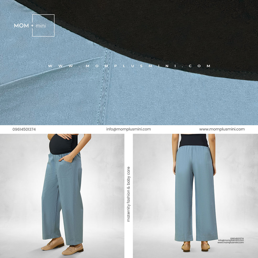 FlexiFit Denim Maternity Pant Ice Blue