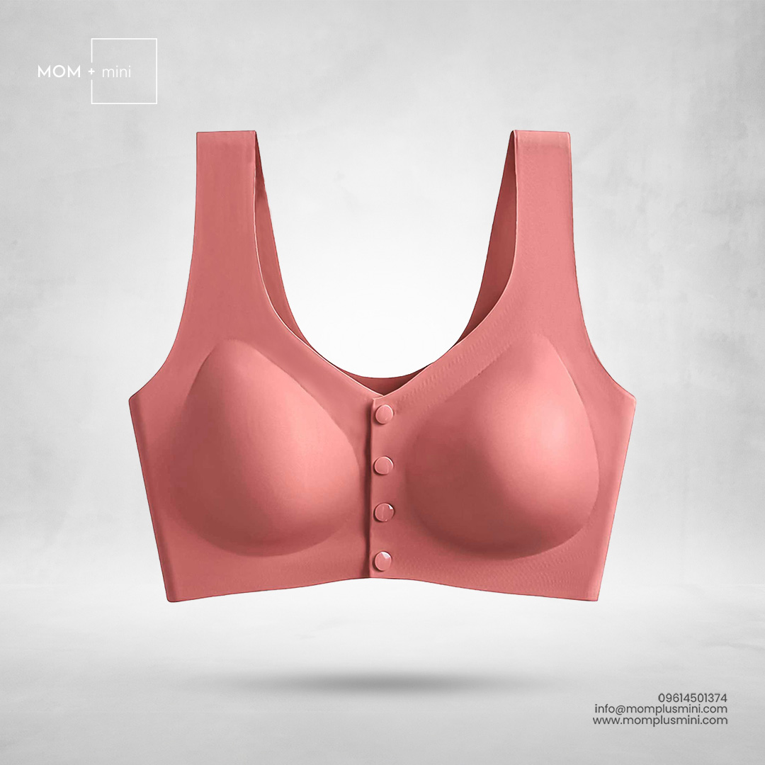 Seamless Nursing Bra Peach