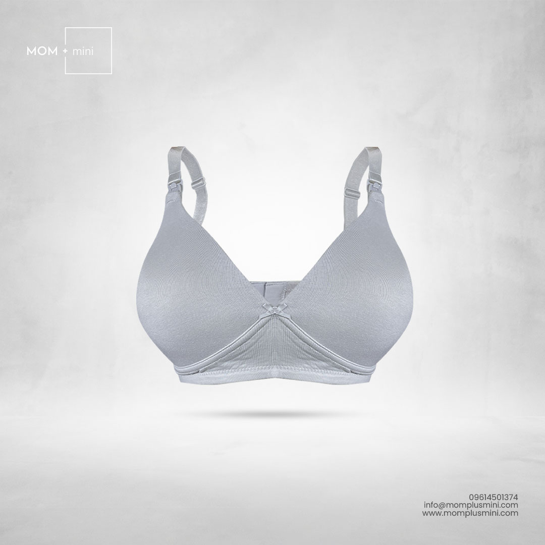 Devotion Plain Light Gray Nursing Bra Padeed