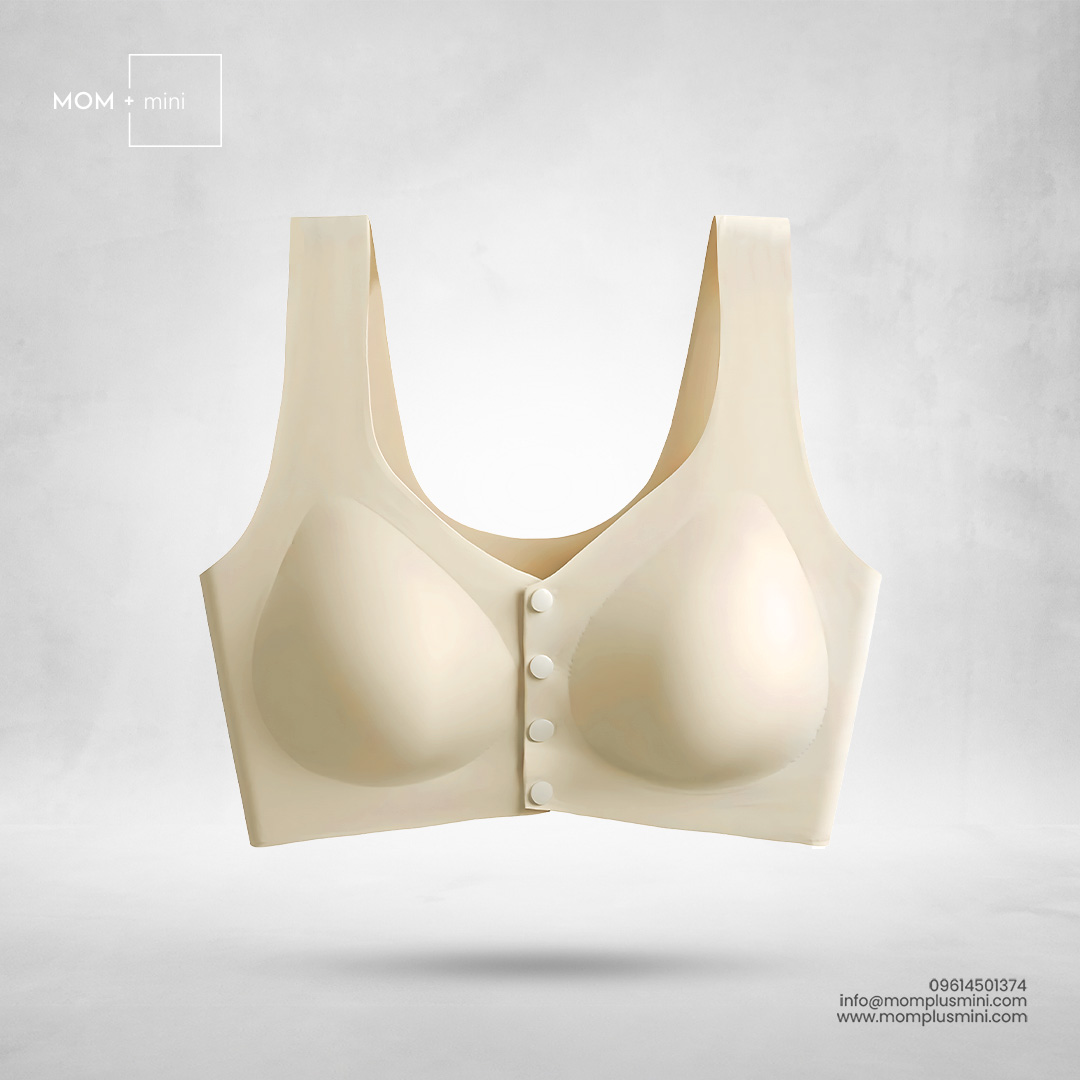 Seamless Nursing Bra Pale Beige