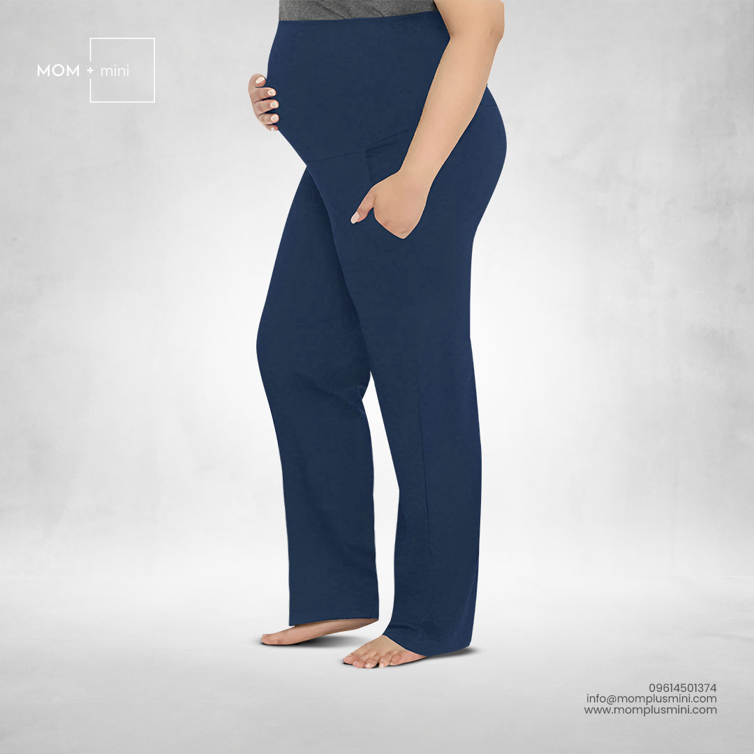 Classic Comfort Maternity Pant Navy Blue