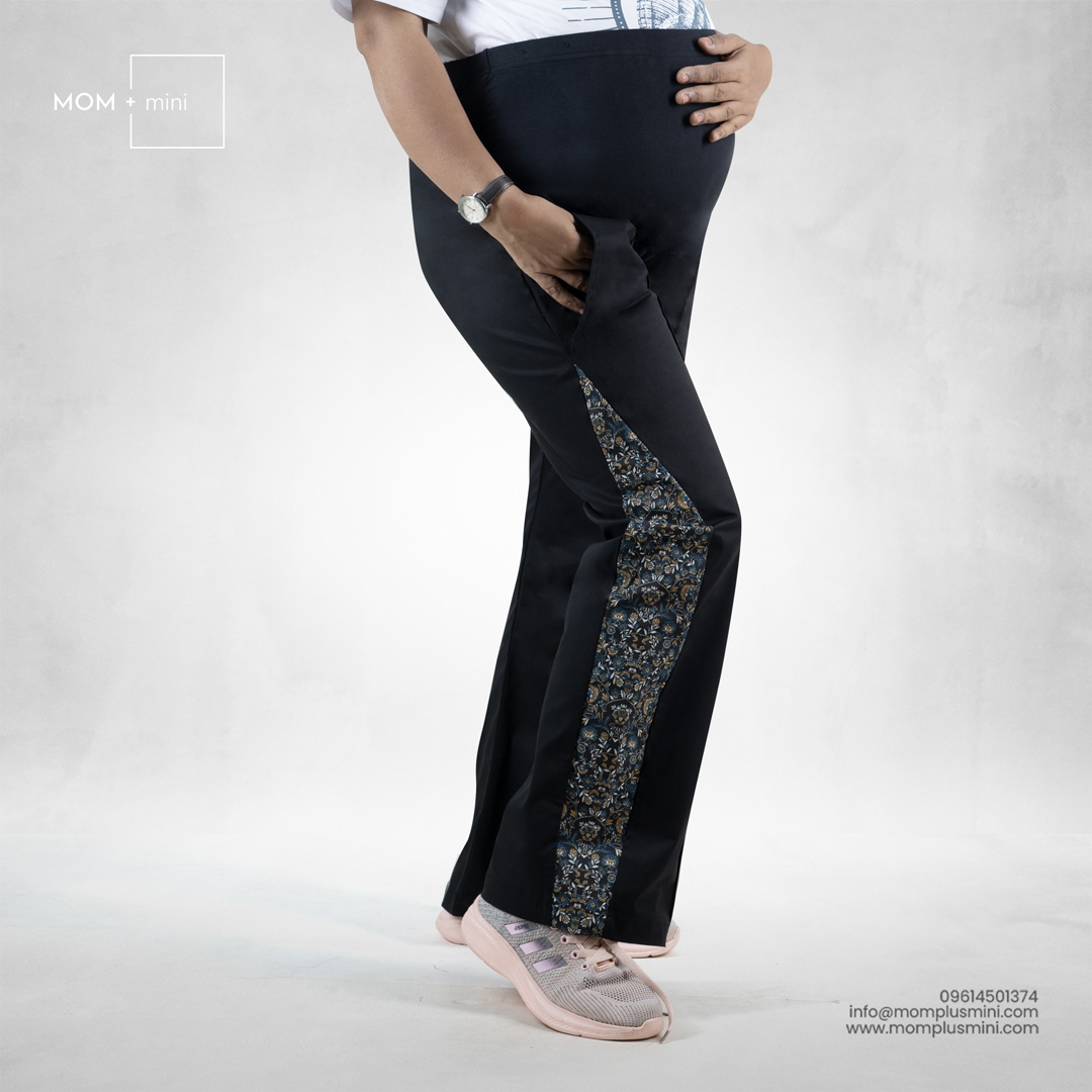 Twill Smart Maternity Pant Black