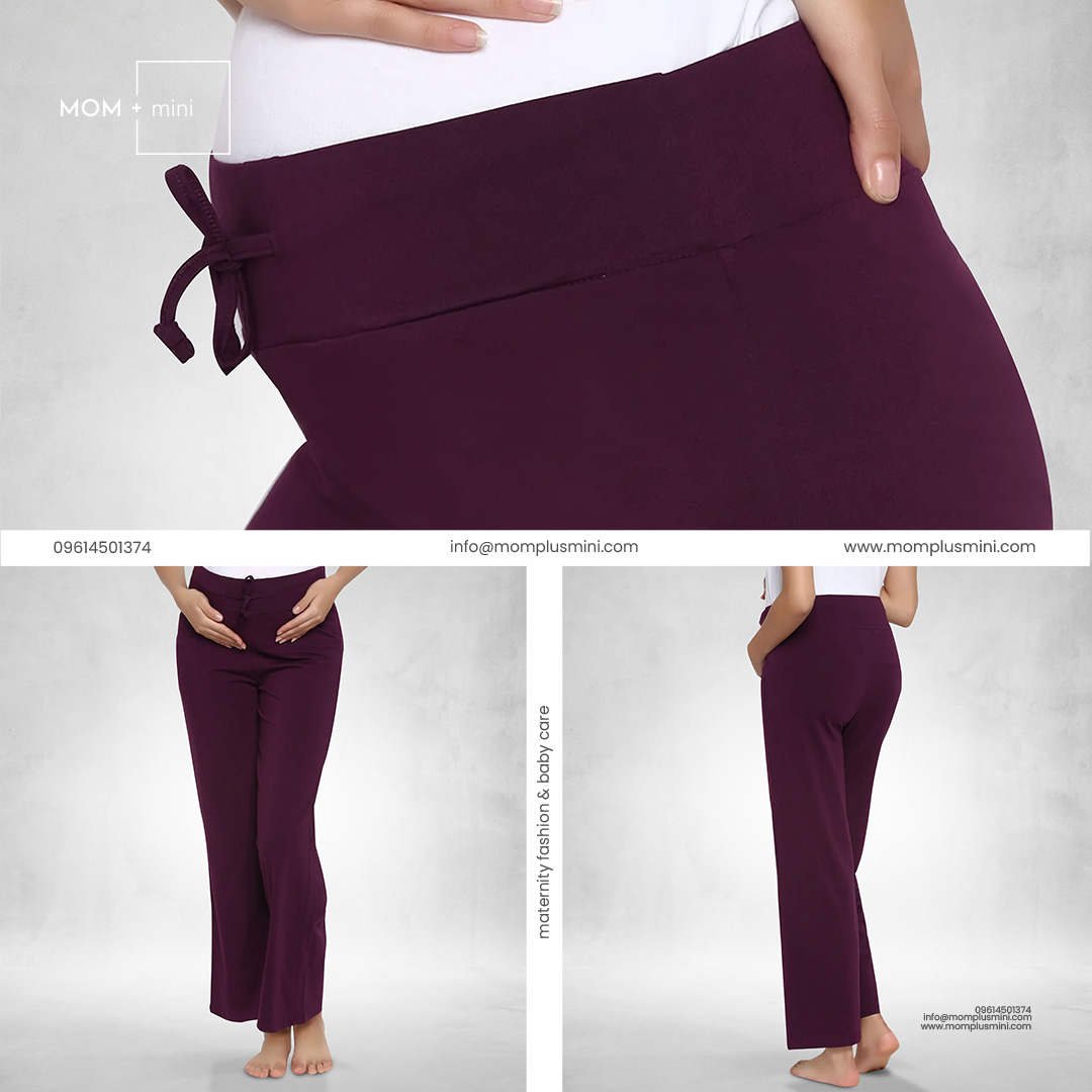 UltraFlex Maternity Pant Burgundy