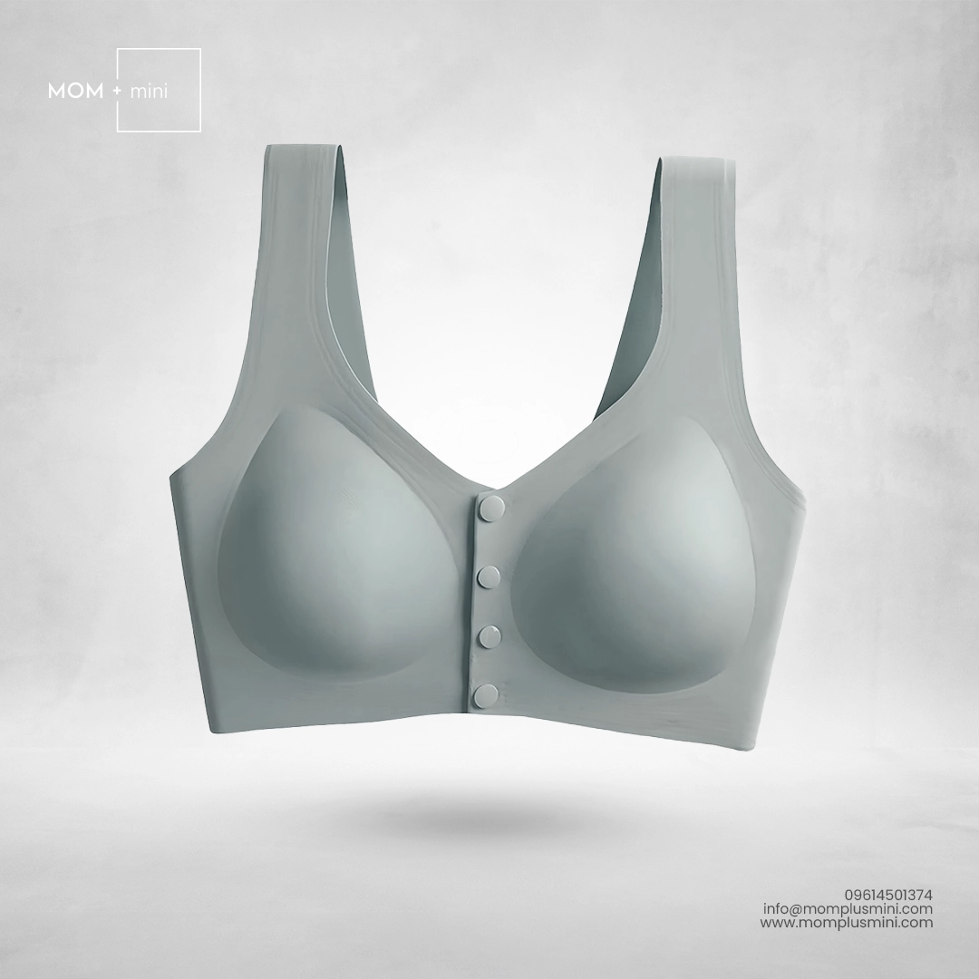 Seamless Nursing Bra Light Gray