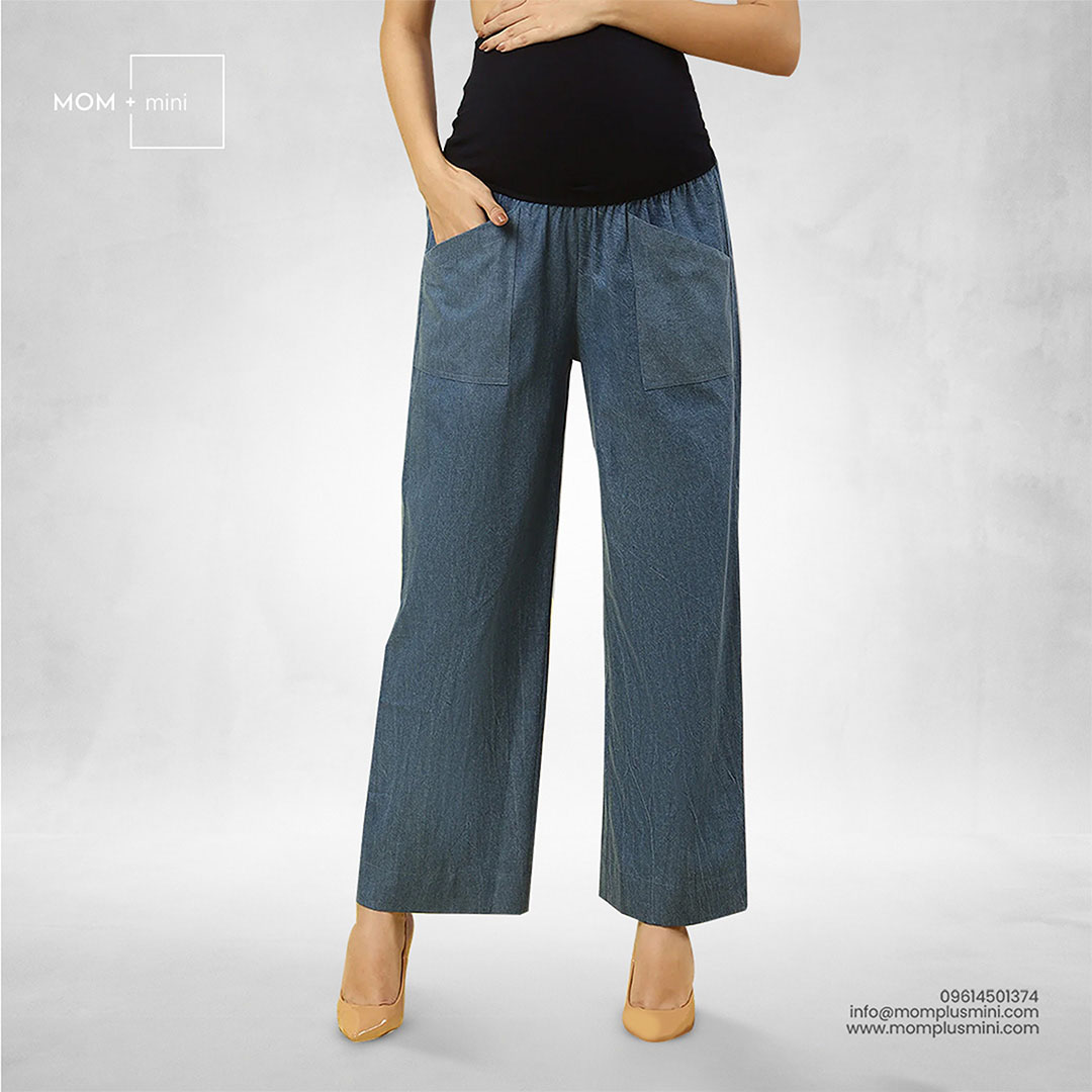 FlexiFit Denim Maternity Pant Steel Blue