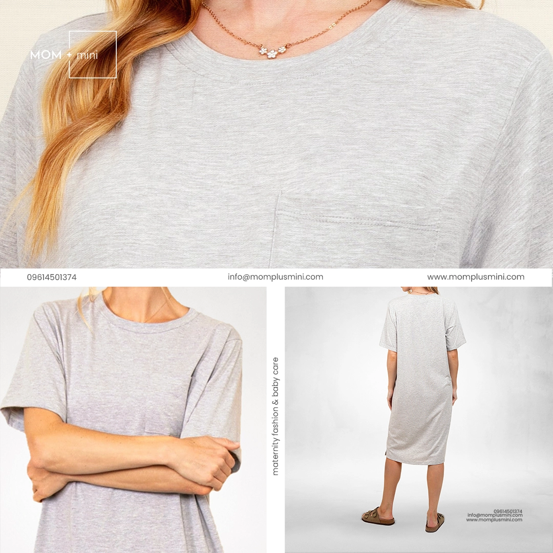 RelaxWear Maternity T-shirt Gray