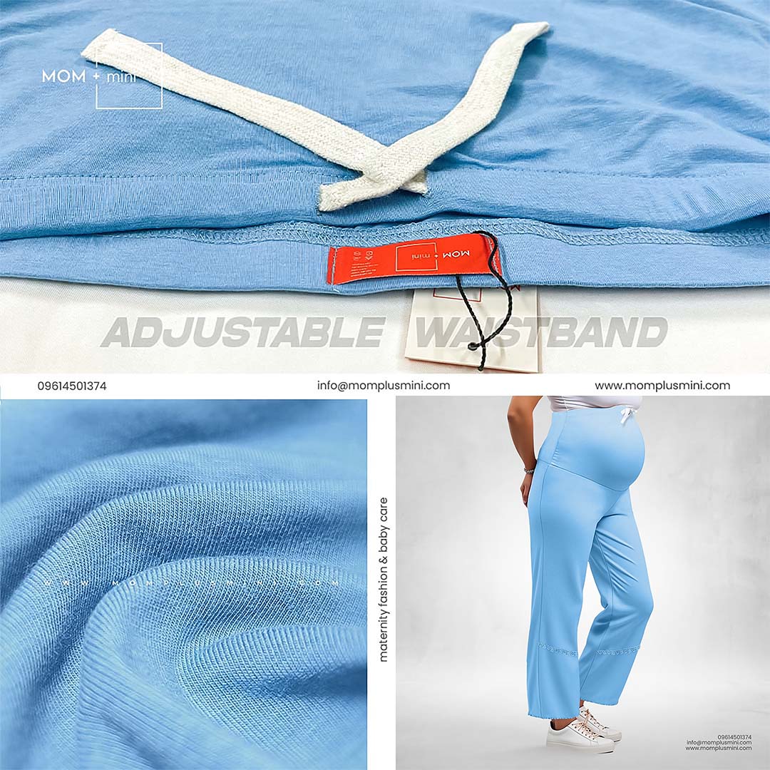 All Day Comfort Maternity Pant Sky Blue