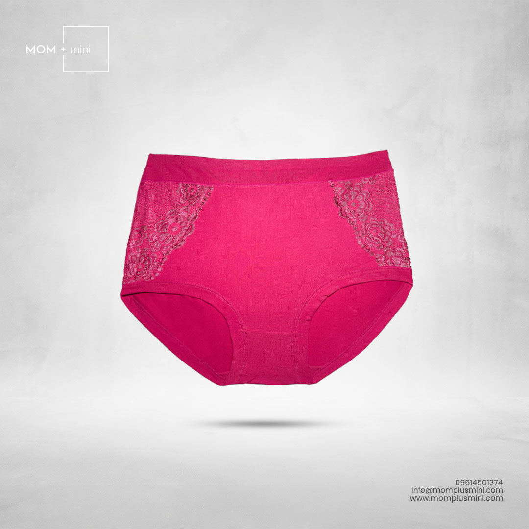 Lace Softie Maternity Panty MAGENTA