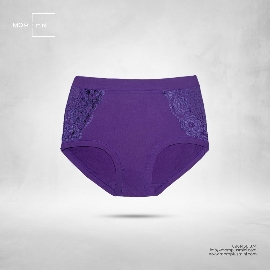 Lace Softie Maternity Panty DARK LAVENDER