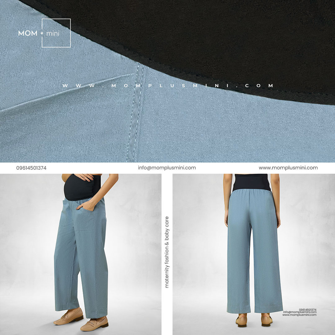 FlexiFit Denim Maternity Pant Ice Blue