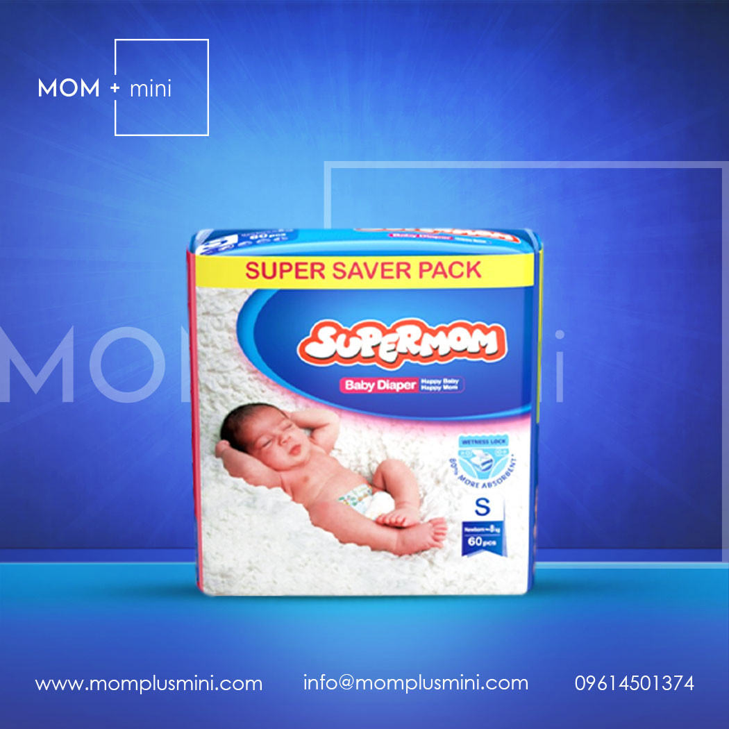 Supermom Baby Diaper Belt S 3-8 kg 60 Pcs