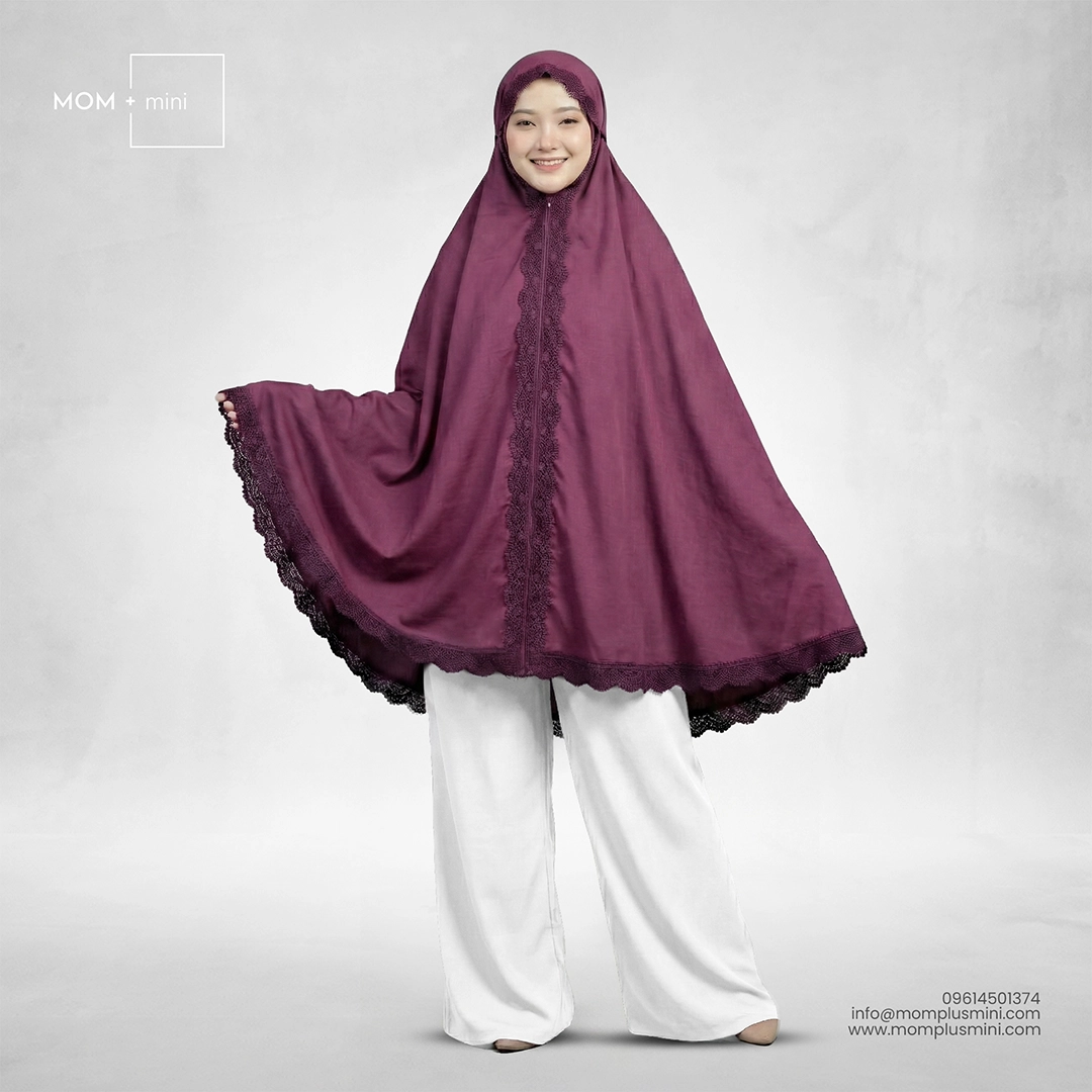 Signature Khimar | Burgundy