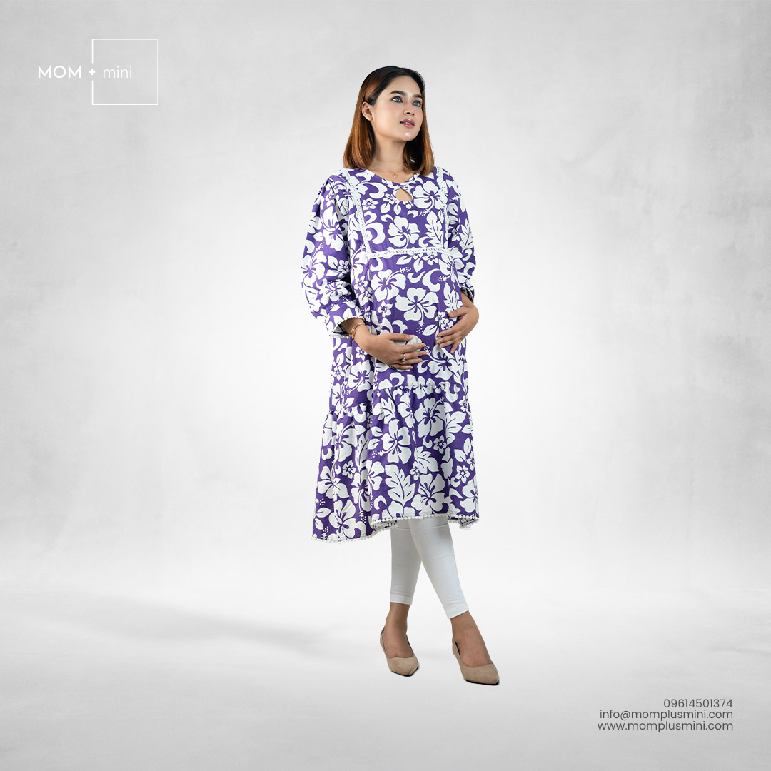 Regal Orchid Maternity Tunic