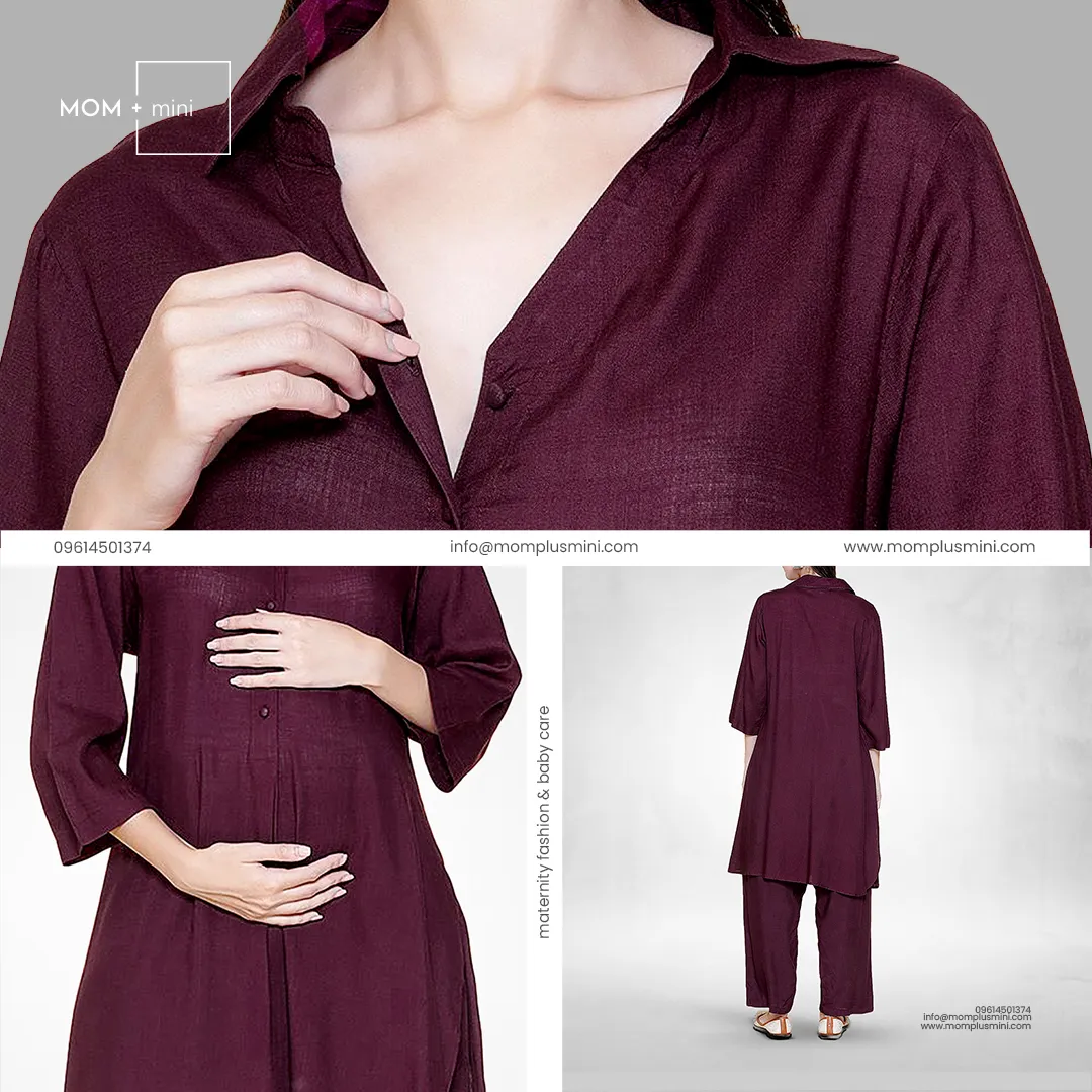 FeatherFlex Orchid Maternity Co-ord