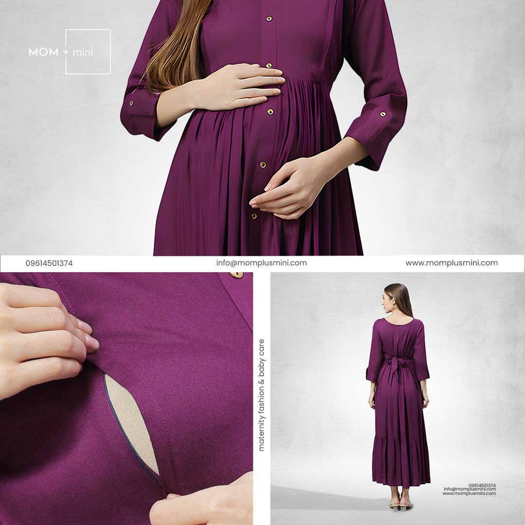 Dewberry Charm Maternity Dress