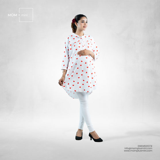 PostPartum Chic Top White