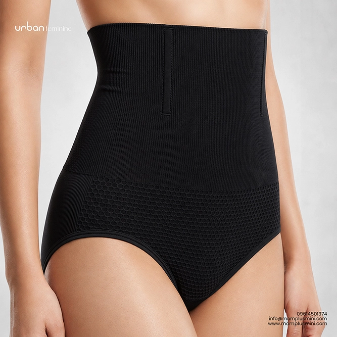 Abdominal Compression Corset High Waist Shaping Panty Black
