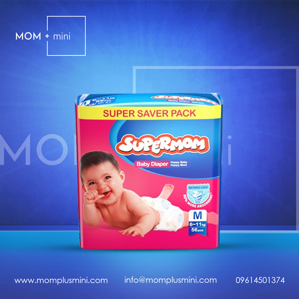 Supermom Baby Belt Diaper M 6-11 kg 50 Pcs