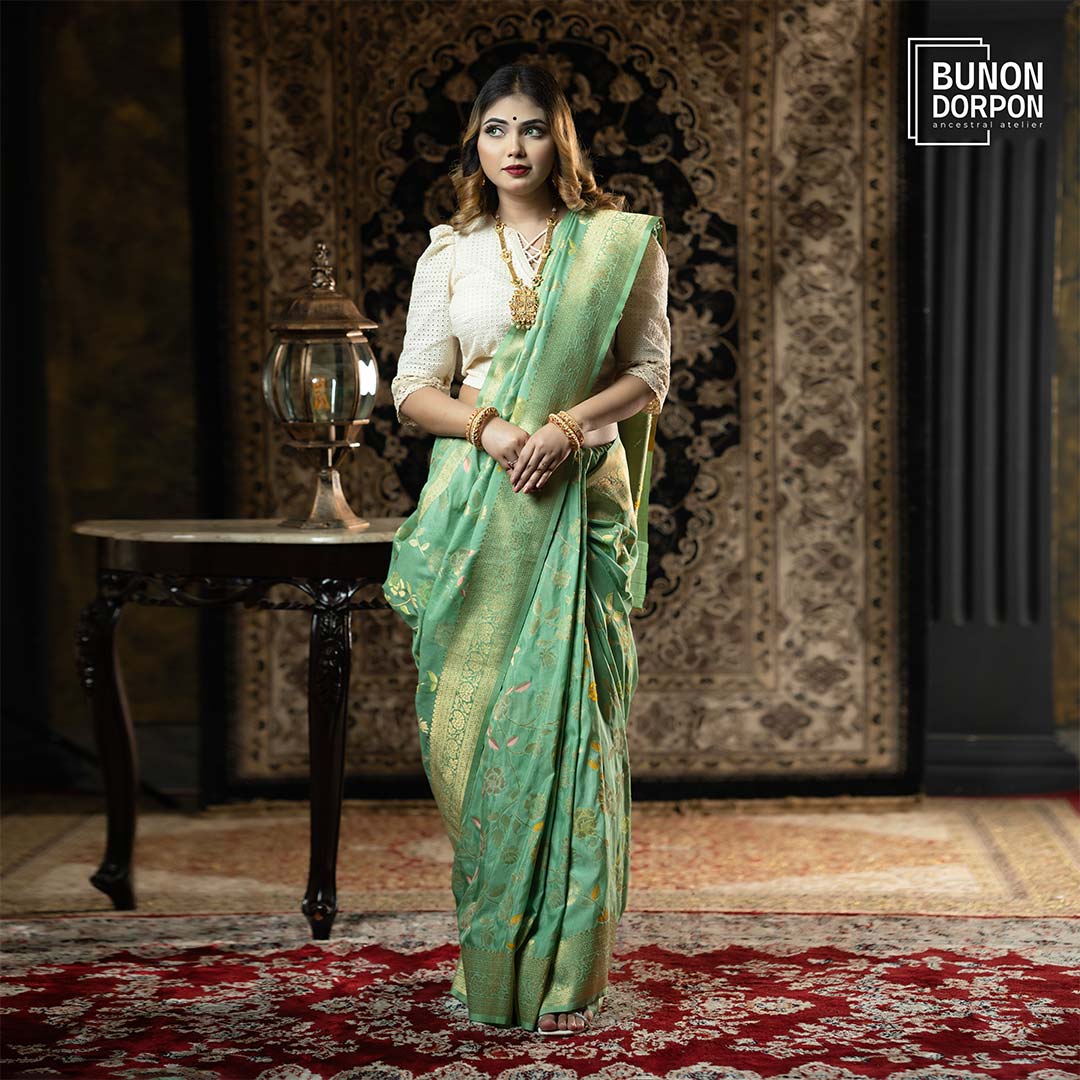 Sovereign Serenity Silk Katan Saree