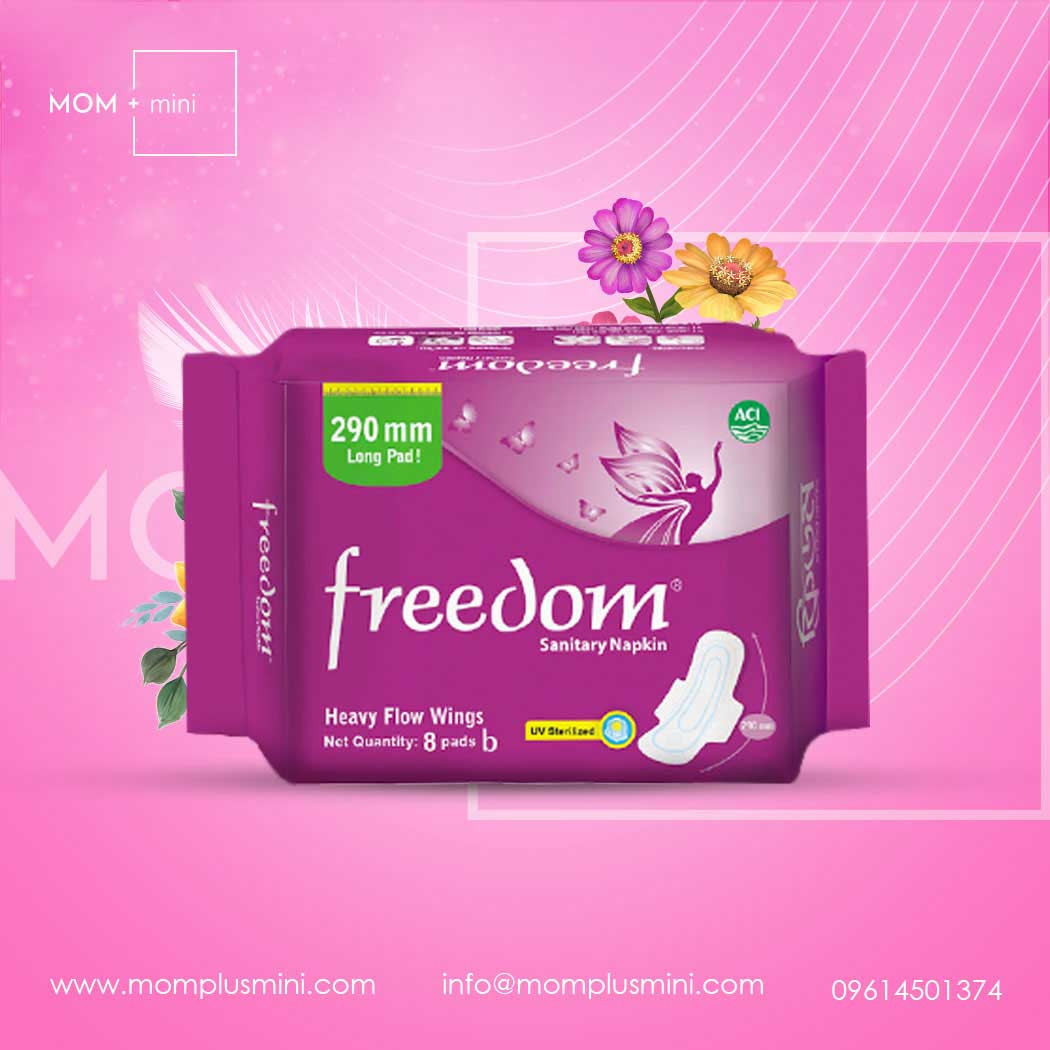 High Quality Freedom Sanitary Napkin Heavy Flow Wings 8 Pads