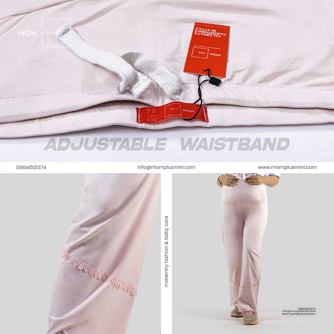 All Day Comfort Maternity Pant Baby Pink