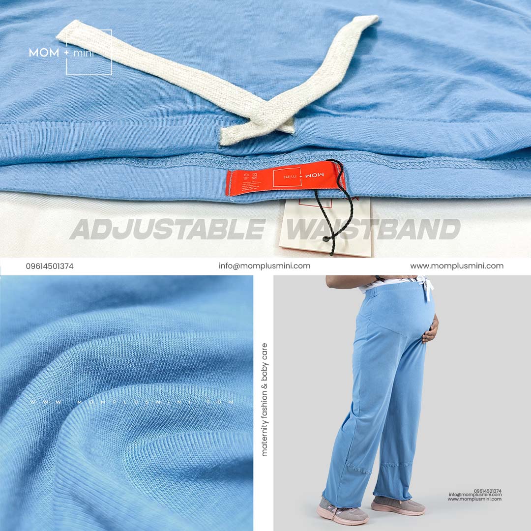 All Day Comfort Maternity Pant Sky Blue