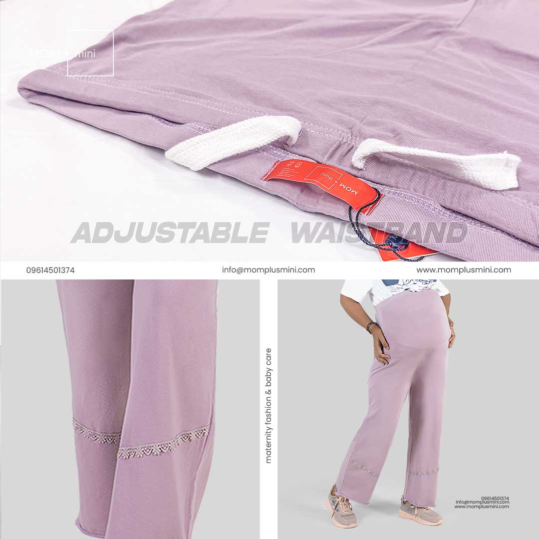 All Day Comfort Maternity Pant Lilac Mauve