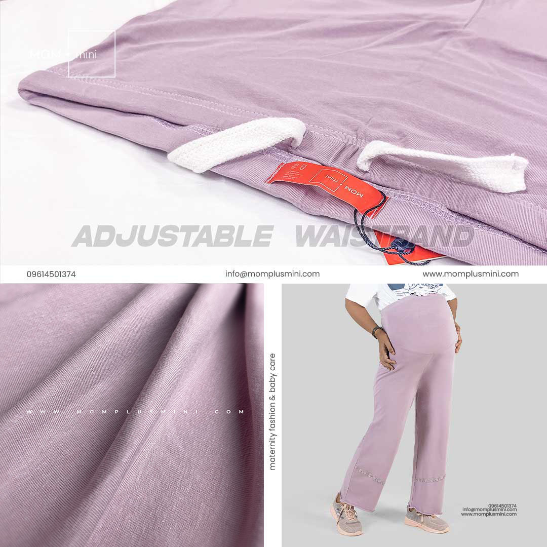 All Day Comfort Maternity Pant Lilac Mauve