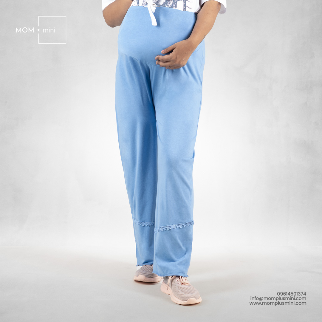 All Day Comfort Maternity Pant Sky Blue