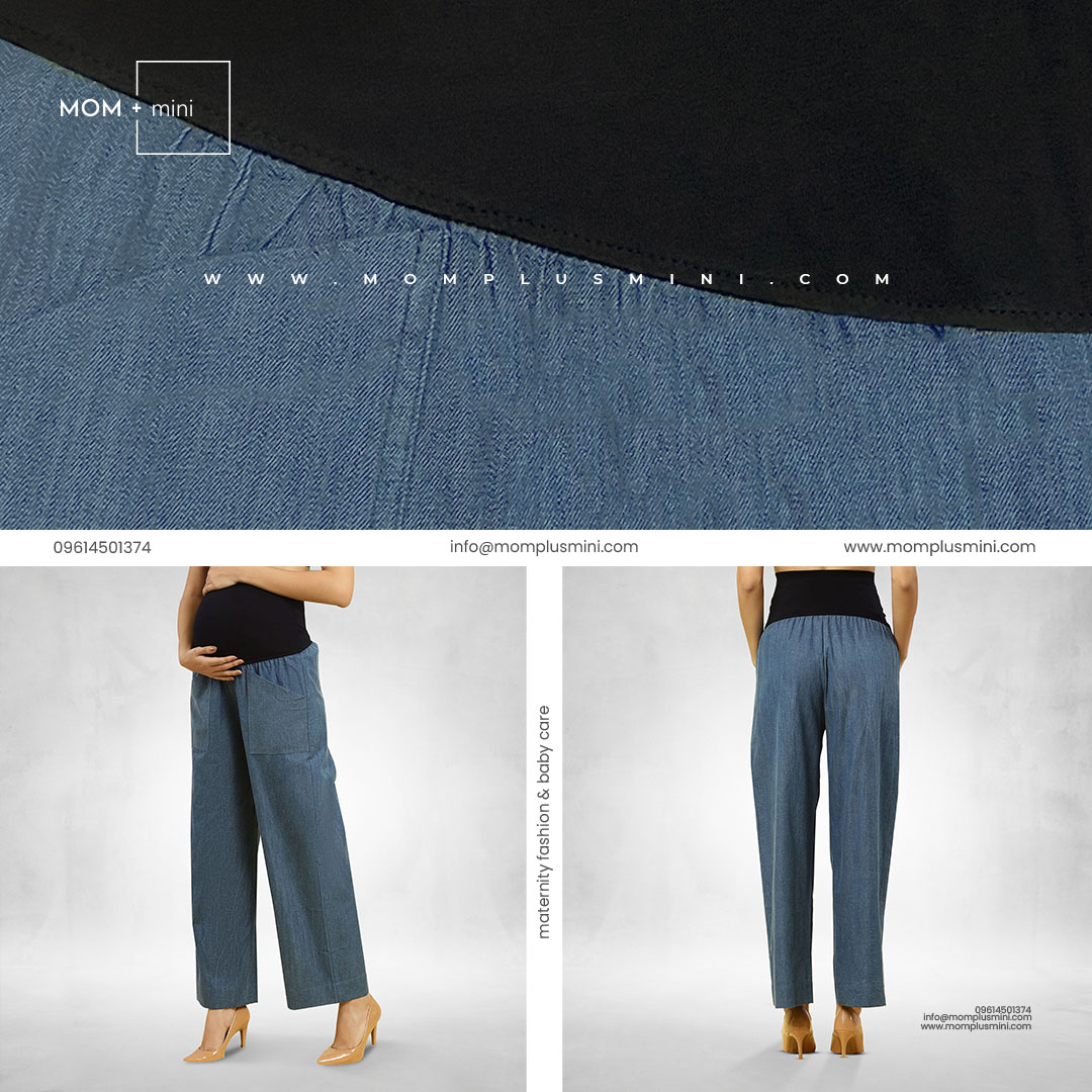 FlexiFit Denim Maternity Pant Steel Blue