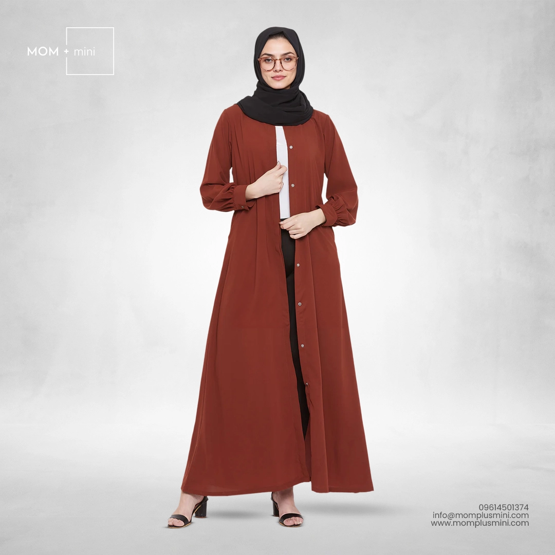 Modest Maternity Multi-Style Overlay - Rust