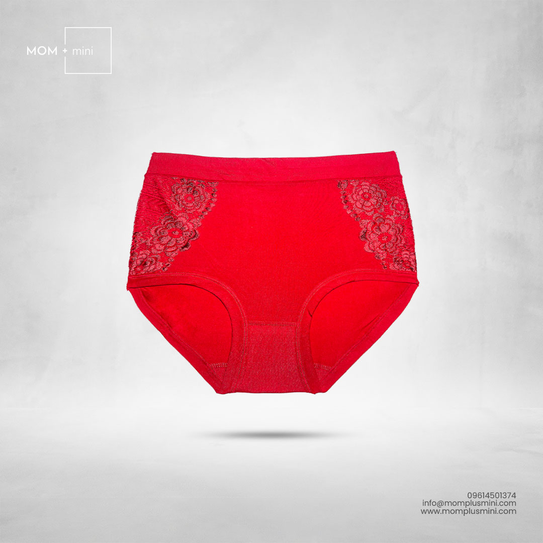 Lace Softie Maternity Panty RED