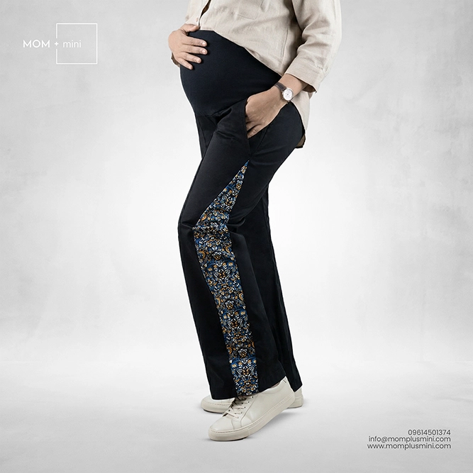 Twill Smart Maternity Pant Black