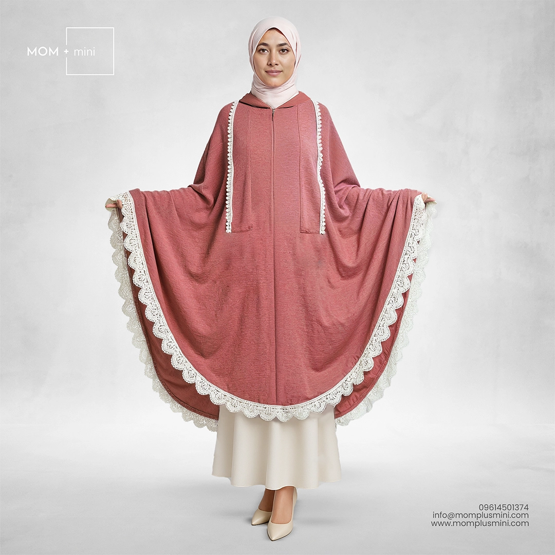 Multipurpose Khimar Essence Coral Peach