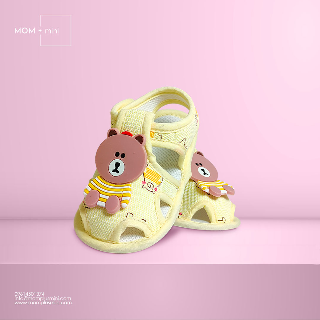 Baby Shoe Yellow Bear